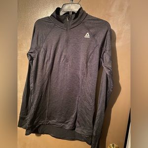 Medium Black Reebok Half Zip Sweatshirt